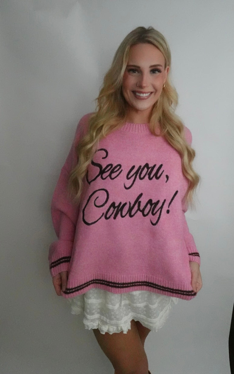 see you cowboy sweater