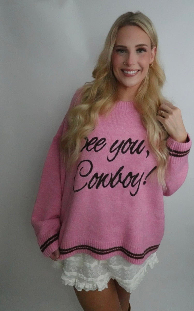 see you cowboy sweater