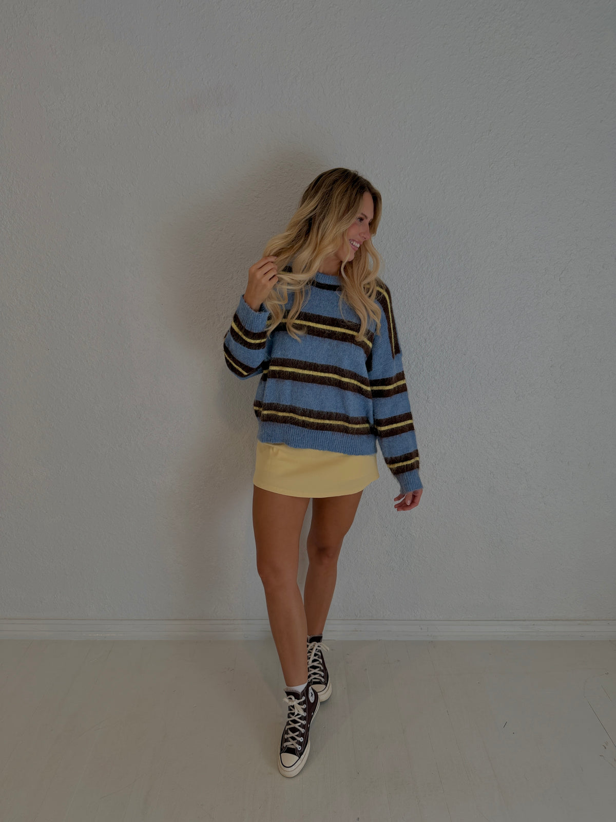golden hour ribbed skort