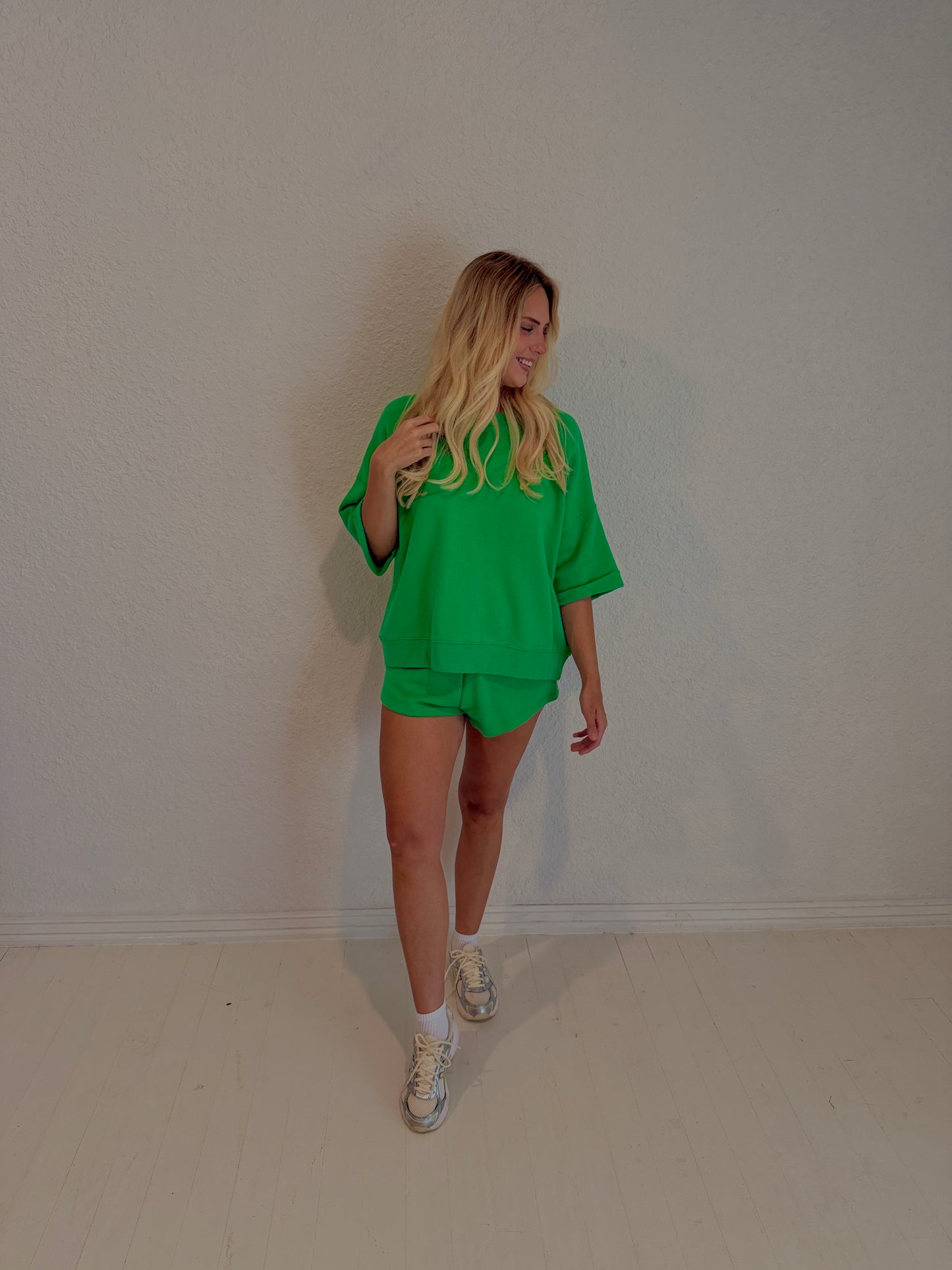 kelly green matching set
