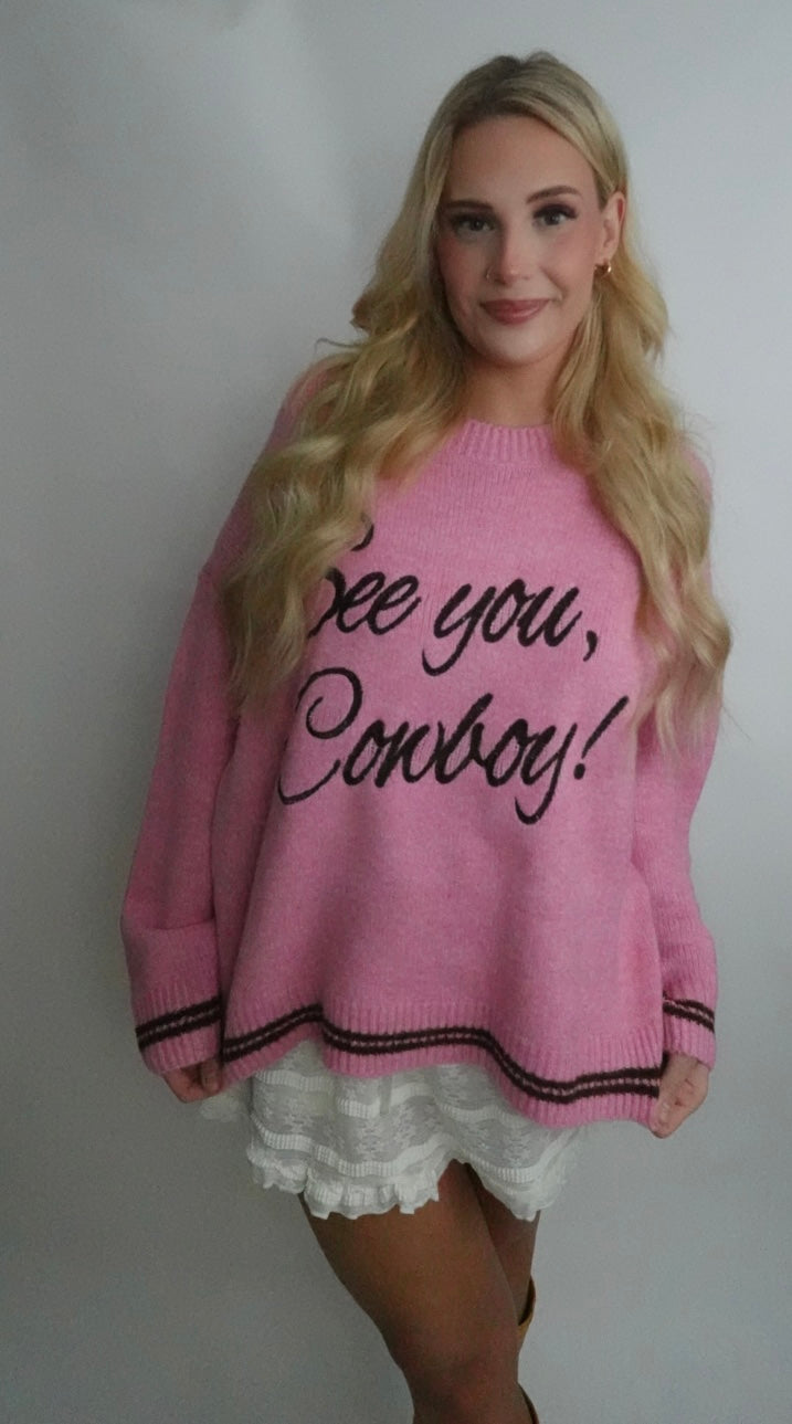 see you cowboy sweater