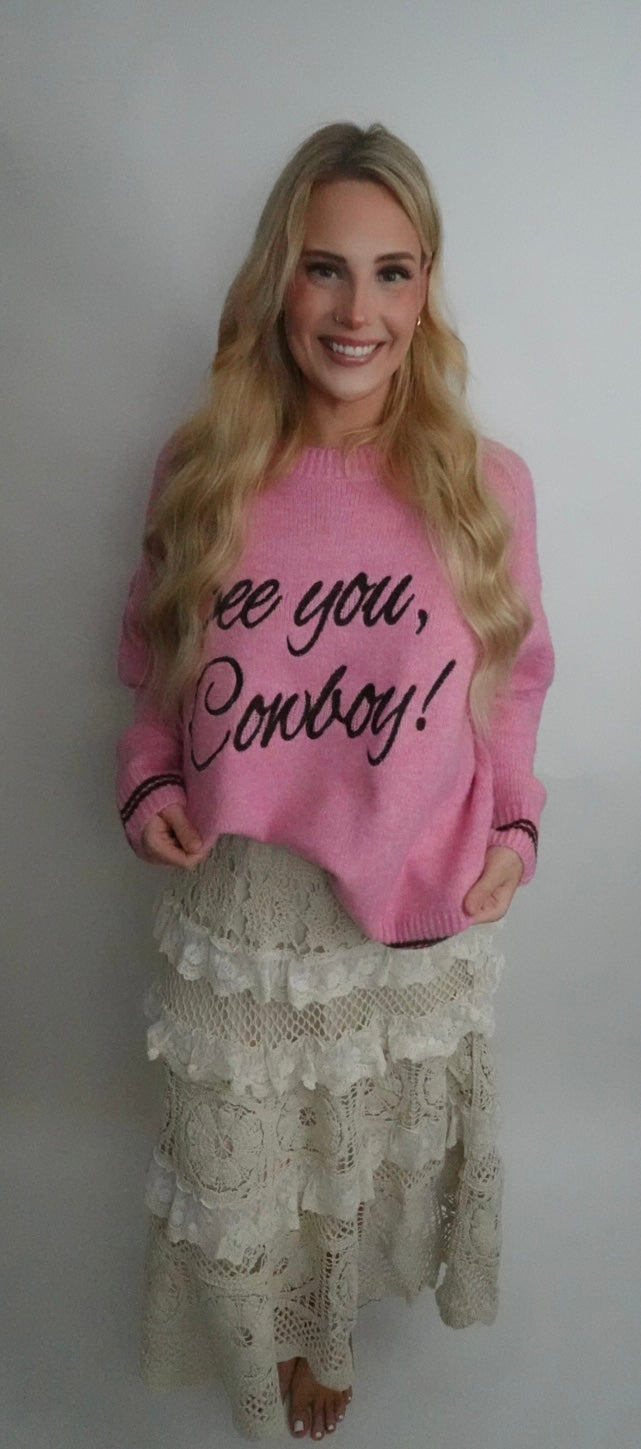 see you cowboy sweater