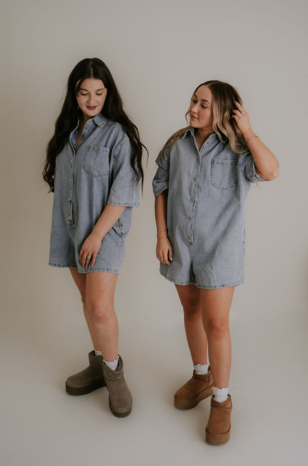 denim romper