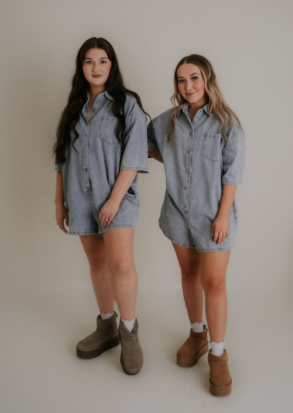 denim romper