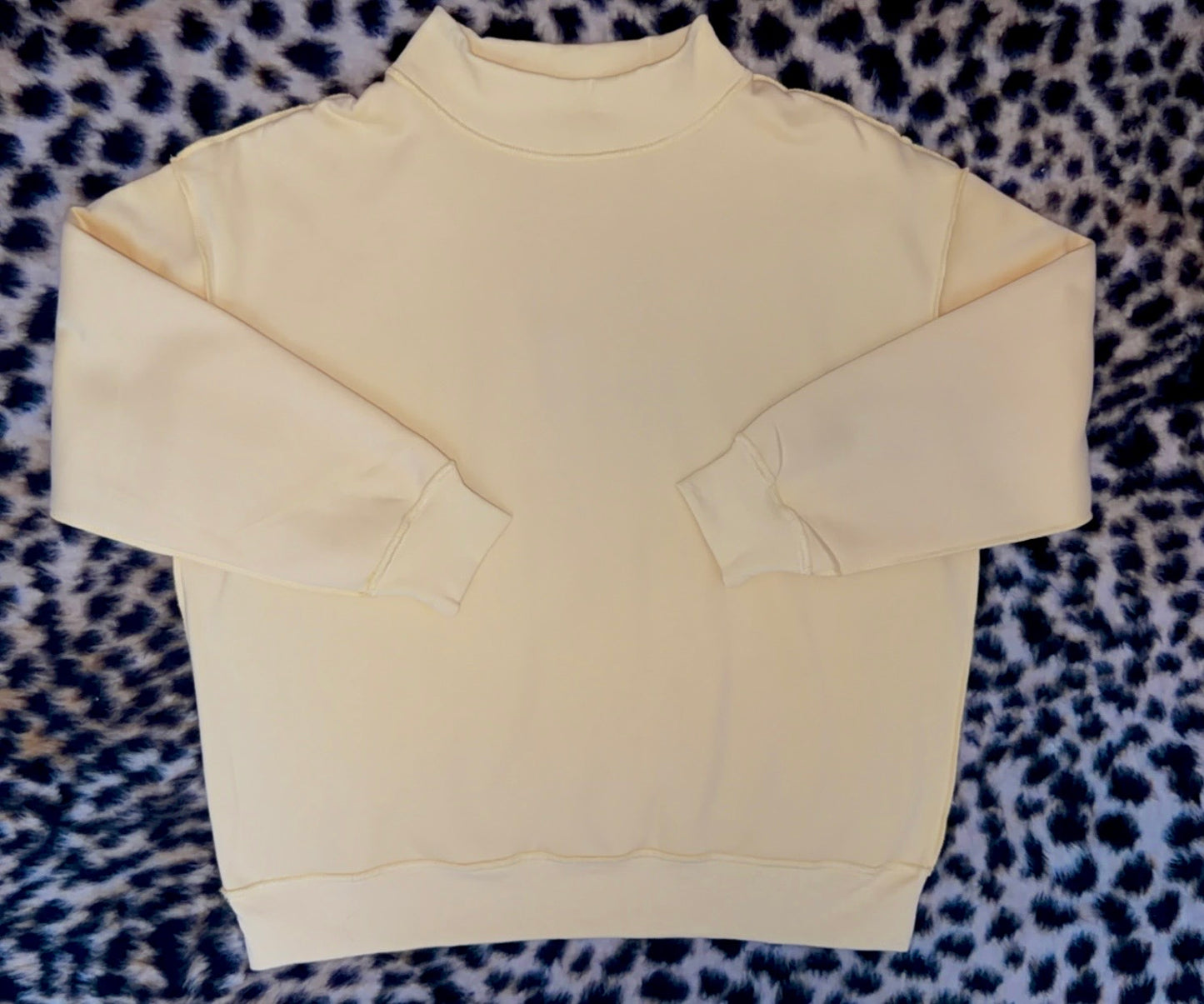 golden hour oversized mockneck sweatshirt