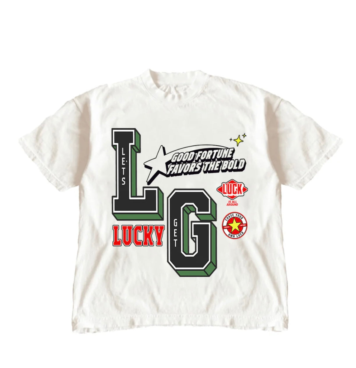 lets get lucky graphic tee