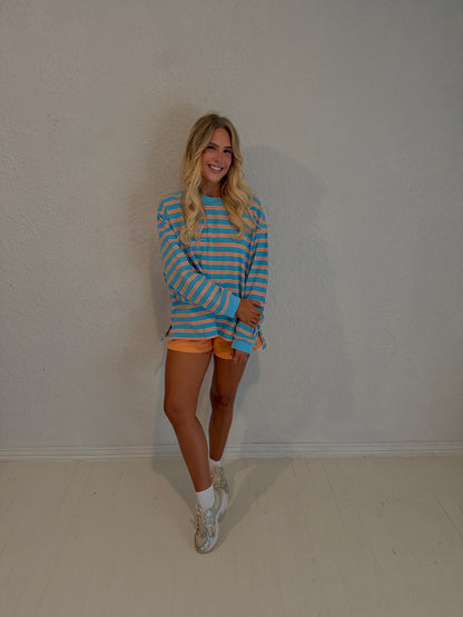 citrus twist stripe long sleeve
