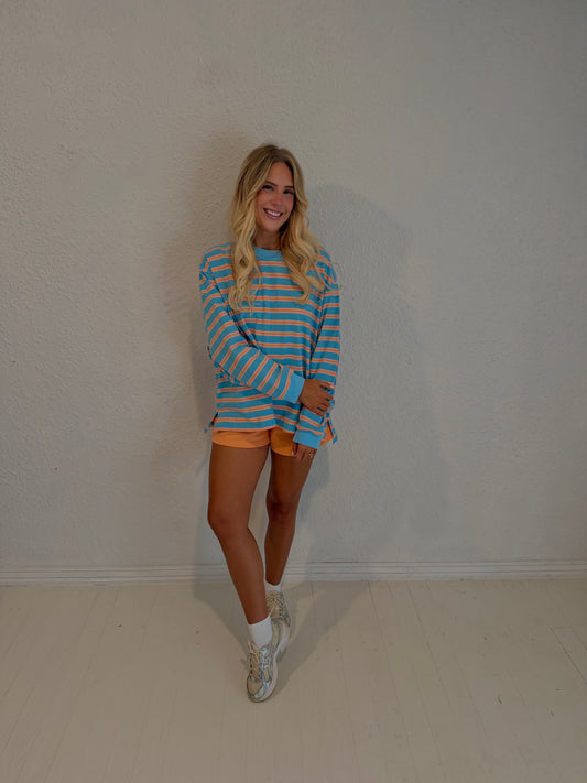 citrus twist stripe long sleeve