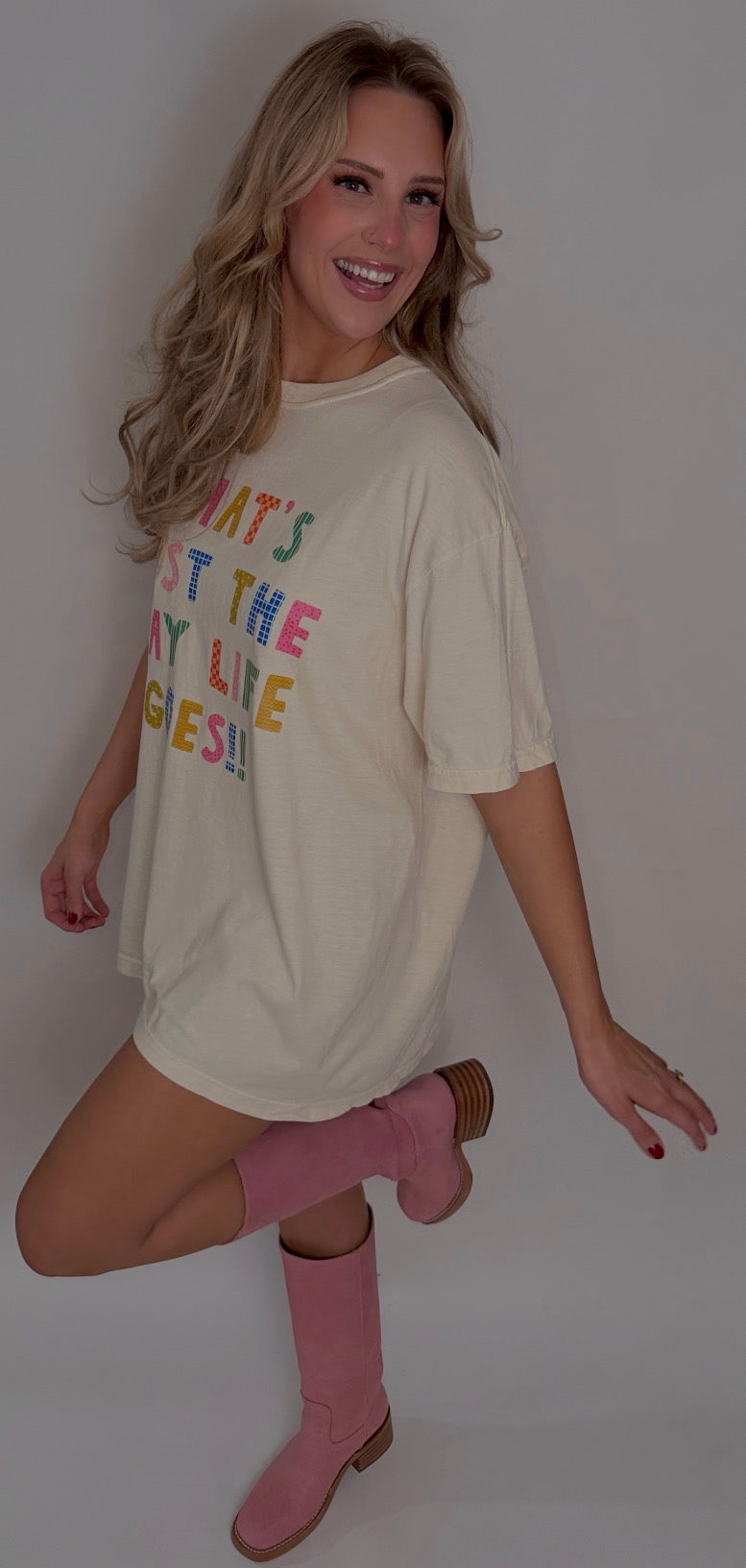 the way life goes graphic tee