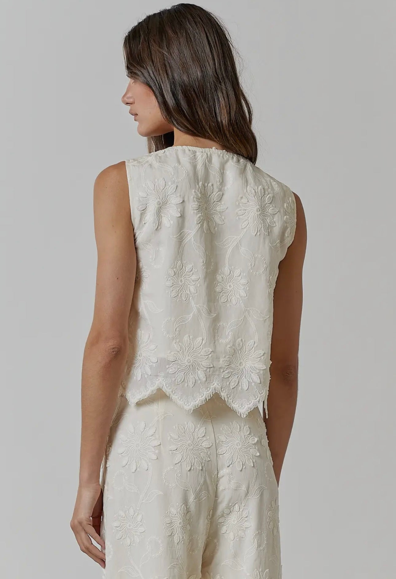 floral embroidery lace set