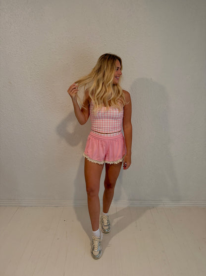pink picnic active tank