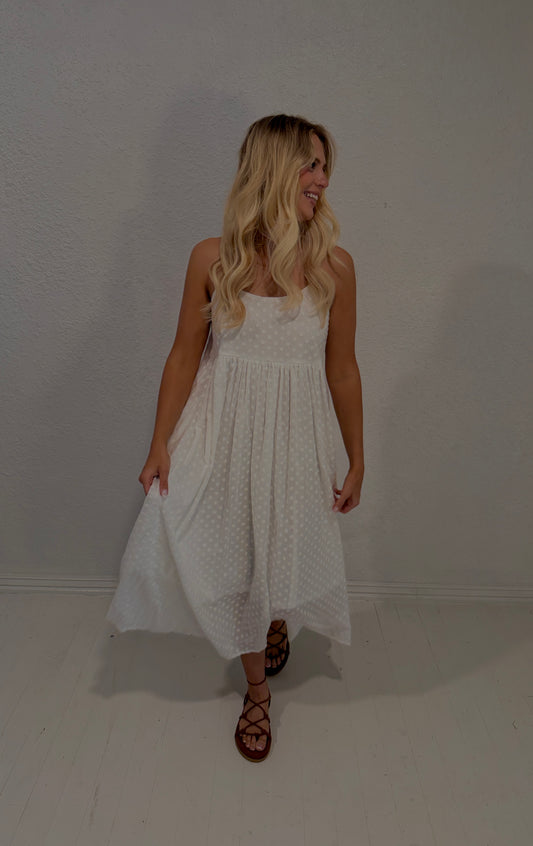 ivory bloom maxi dress