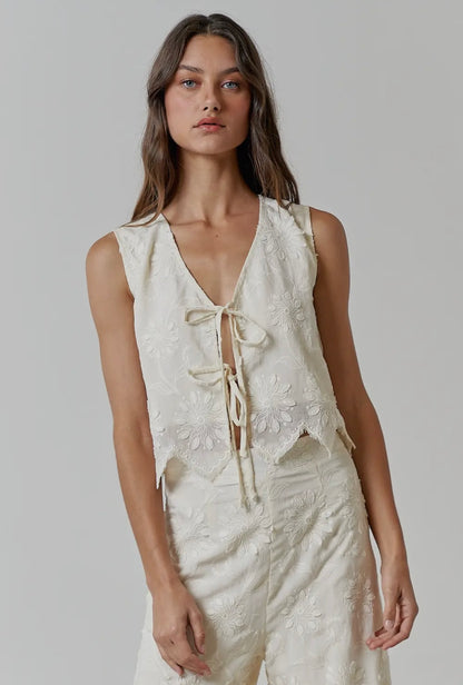 floral embroidery lace set