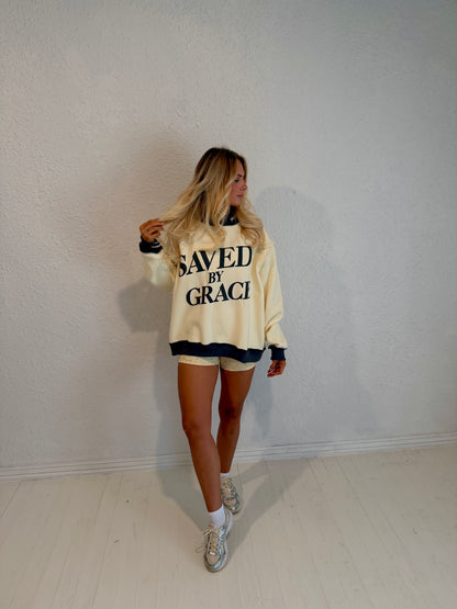 charcoal saved by grace mockneck