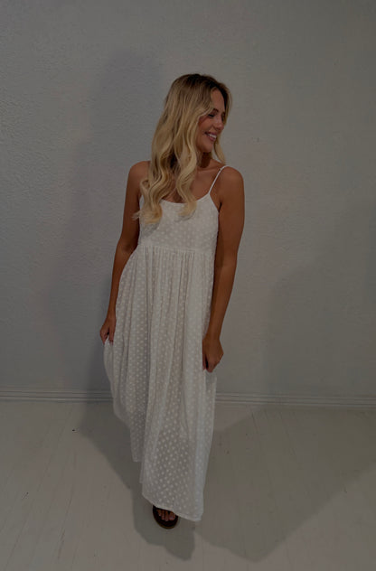 ivory bloom maxi dress