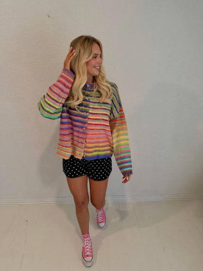 rainbow sherbet cardigan