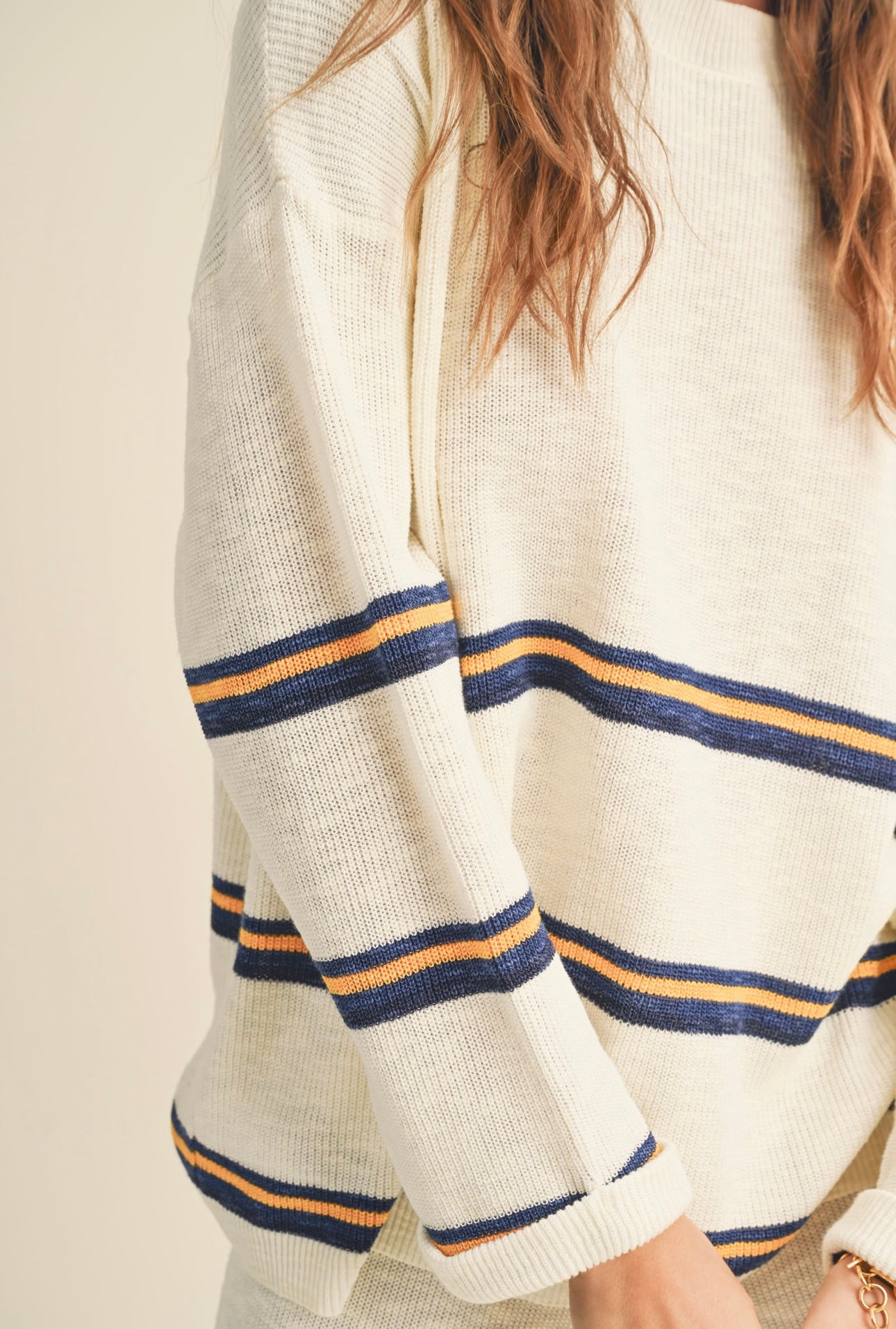 stripe knit set