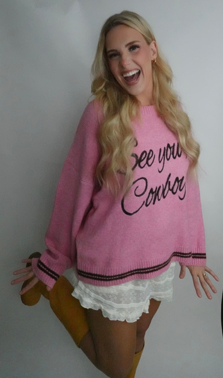 see you cowboy sweater