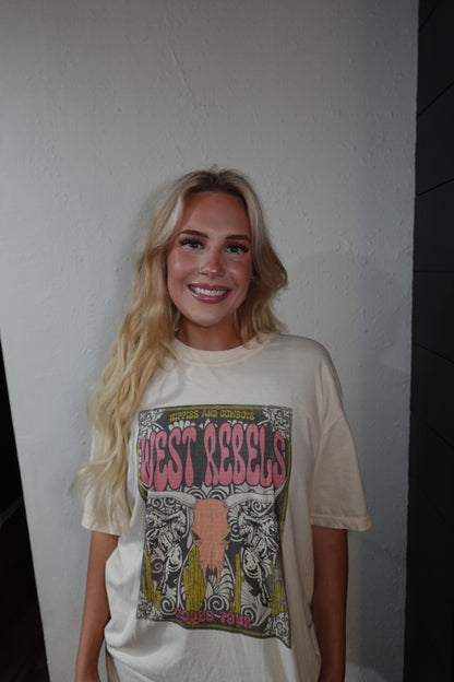 oversized west rebels vintage tee