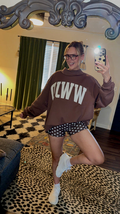 wwjd mockneck sweatshirt