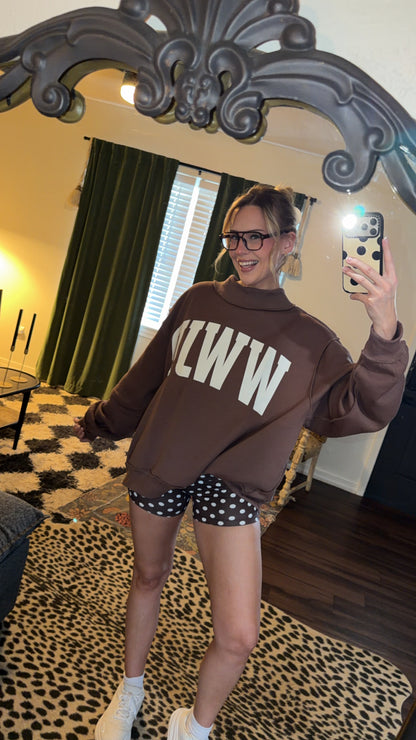 wwjd mockneck sweatshirt