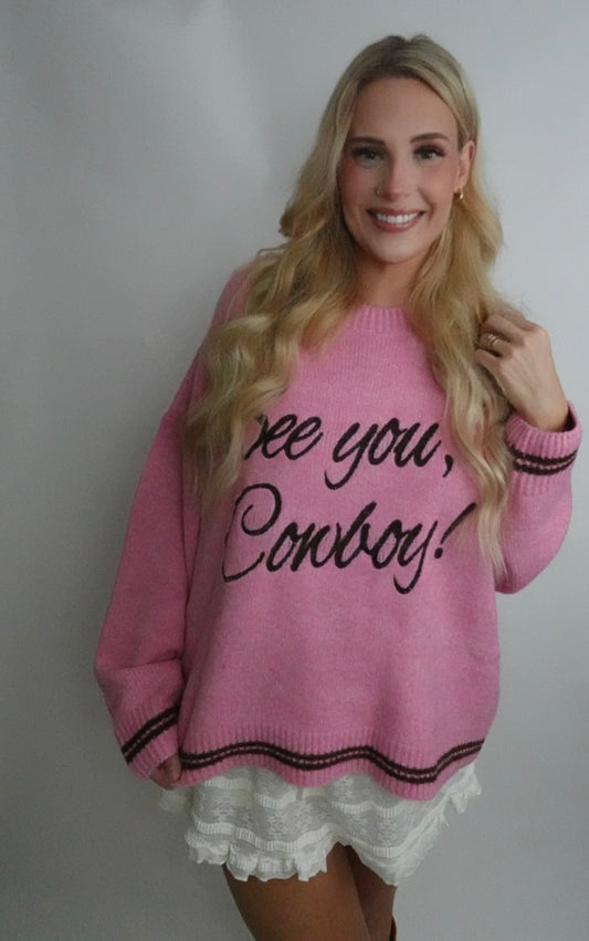 see you cowboy sweater