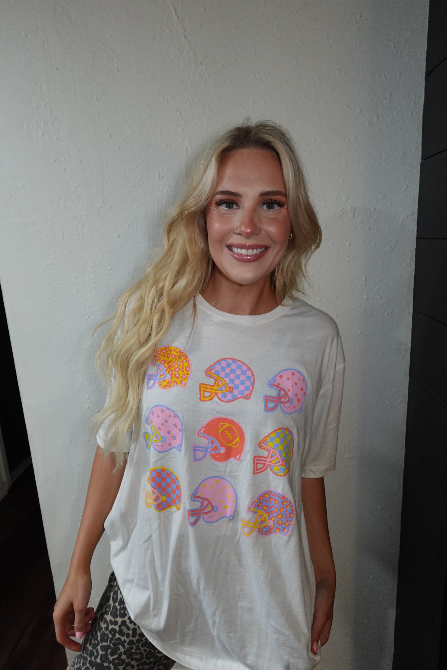 funky football graphic tee