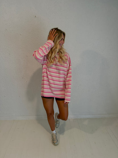 strawberry lime stripe long sleeve