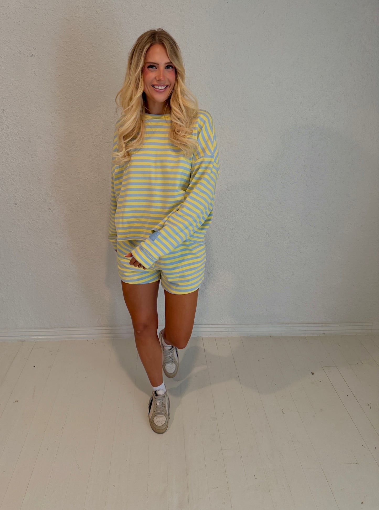 lemon lime stripe set