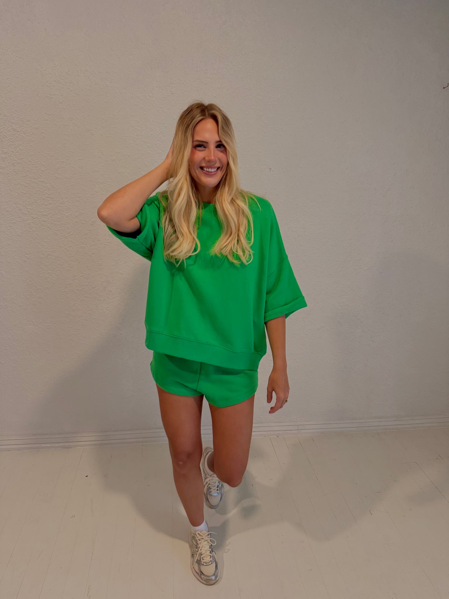 kelly green matching set