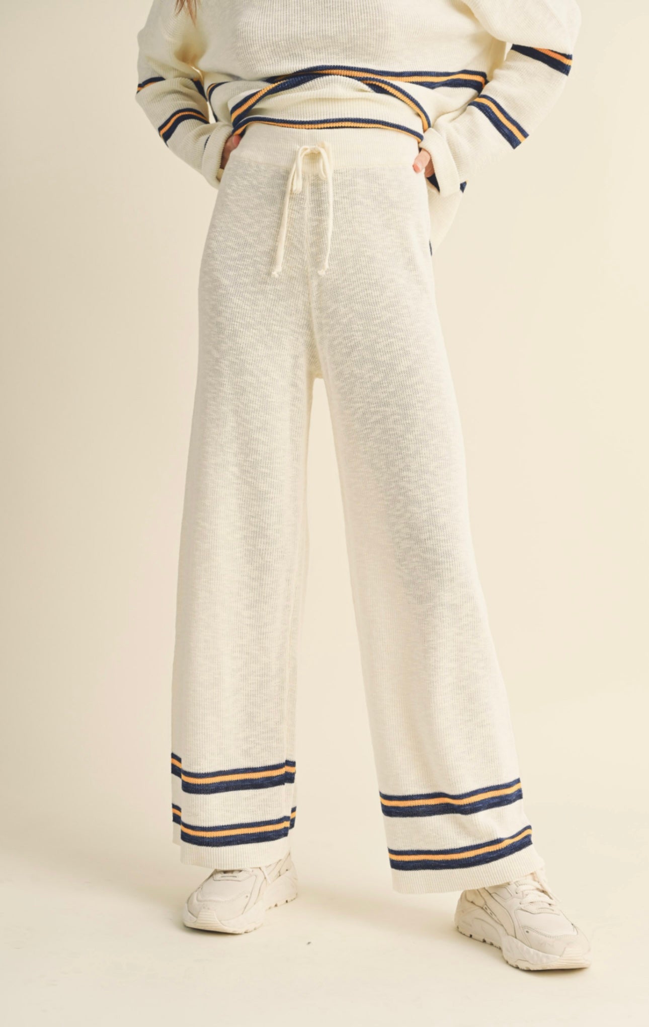 stripe knit set