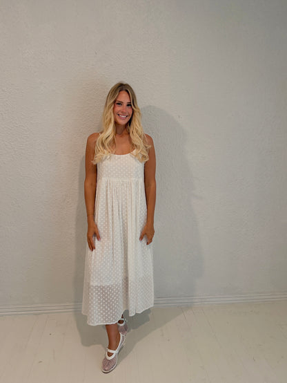 ivory bloom maxi dress