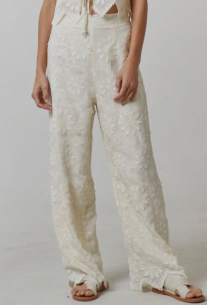 floral embroidery lace set