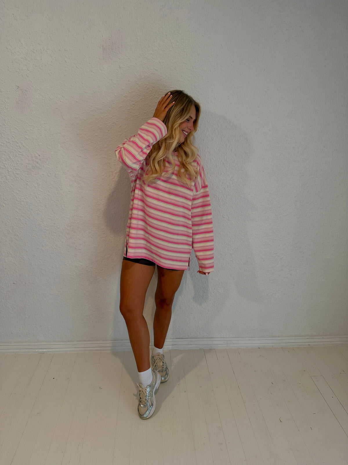 strawberry lime stripe long sleeve