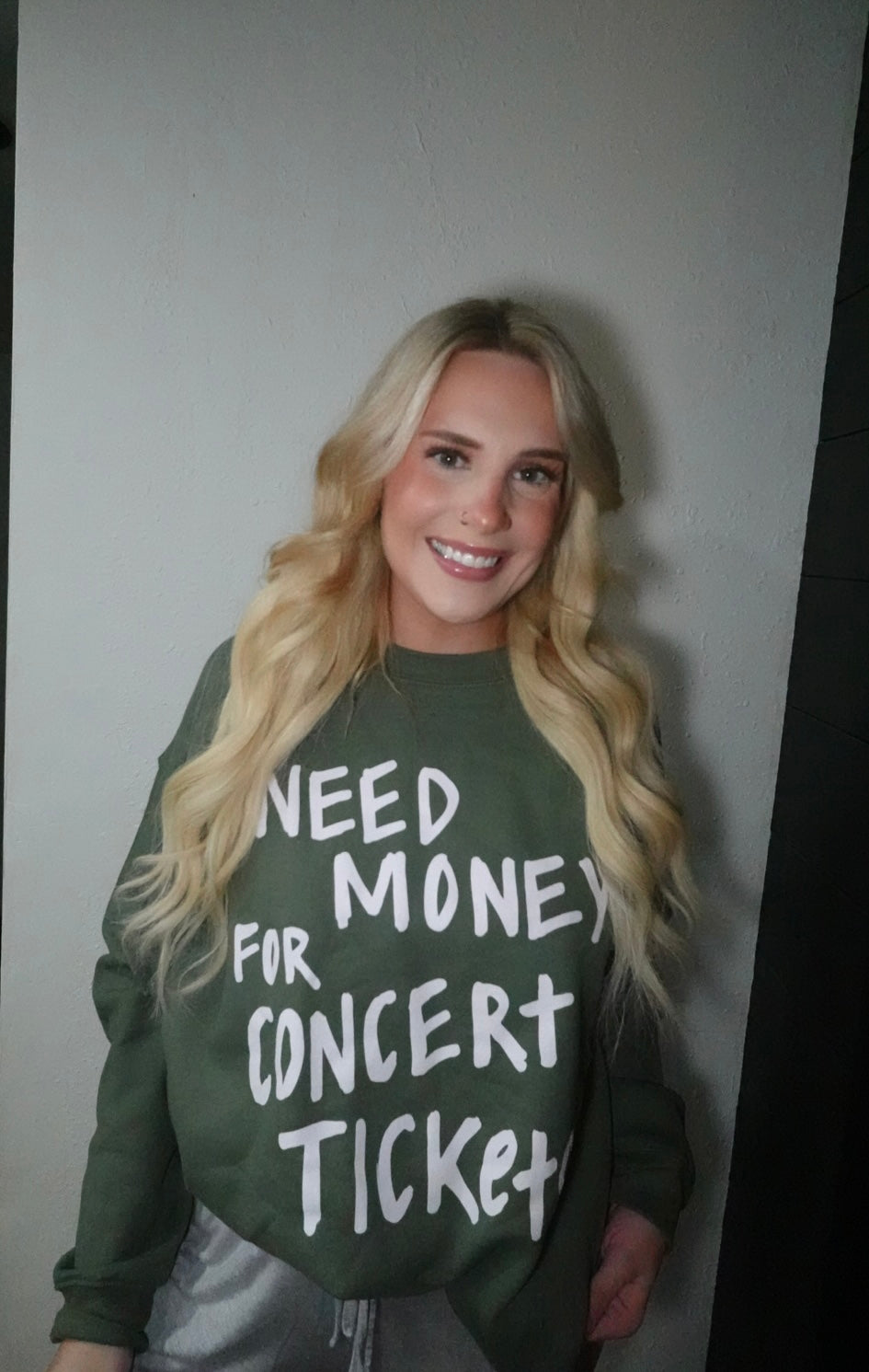 concert tickets sweatshirt