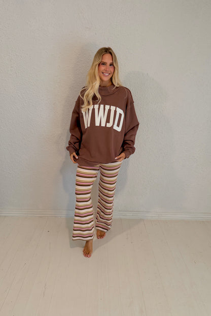 wwjd mockneck sweatshirt