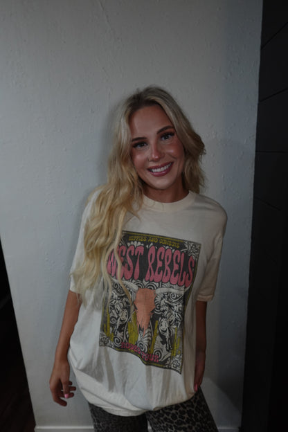 oversized west rebels vintage tee