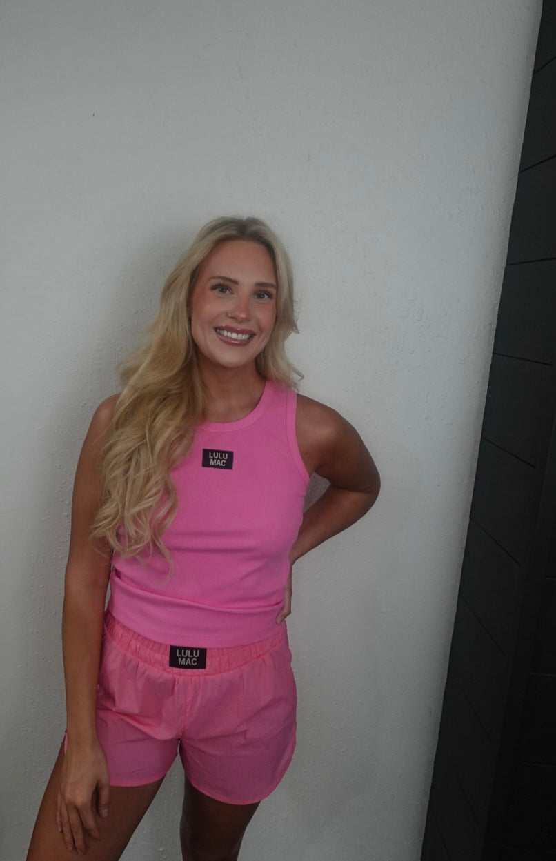 bubblegum pink tank