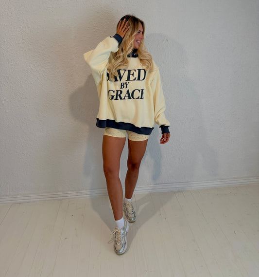 charcoal saved by grace mockneck