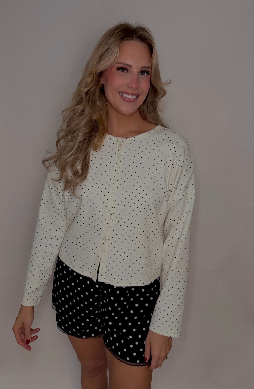 bailey mini dot cardigan