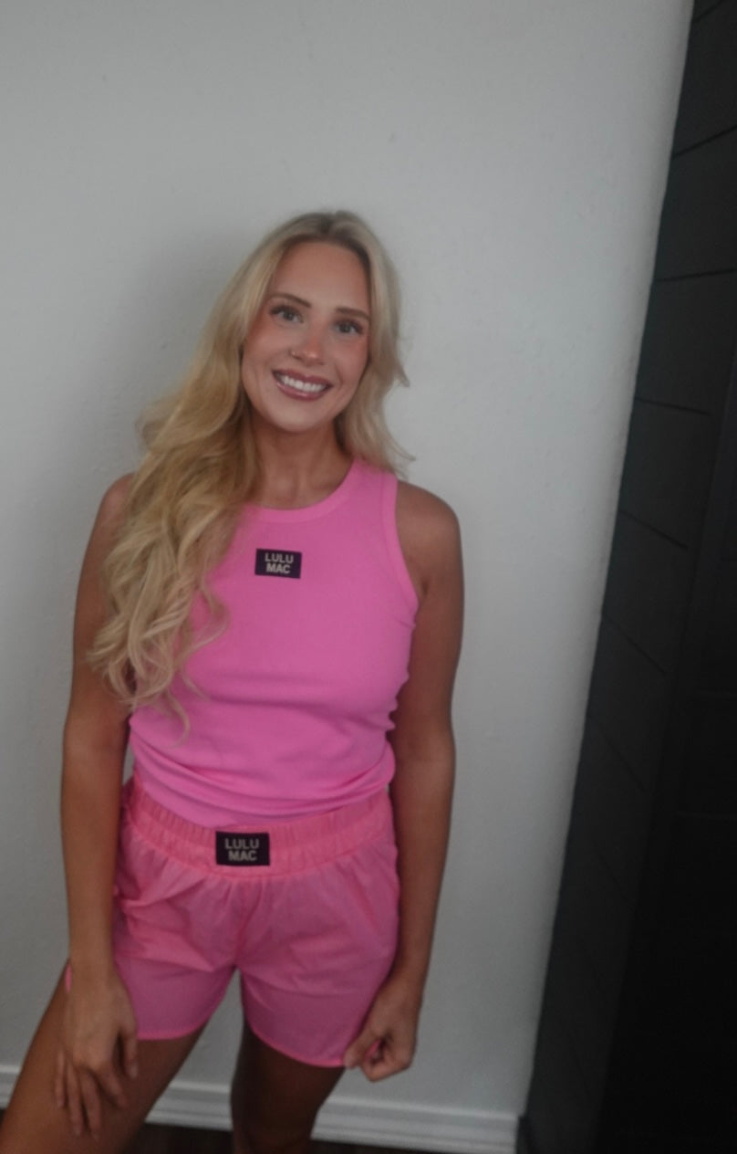 bubblegum pink tank