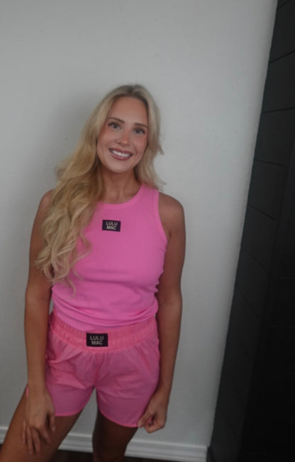 bubblegum pink tank