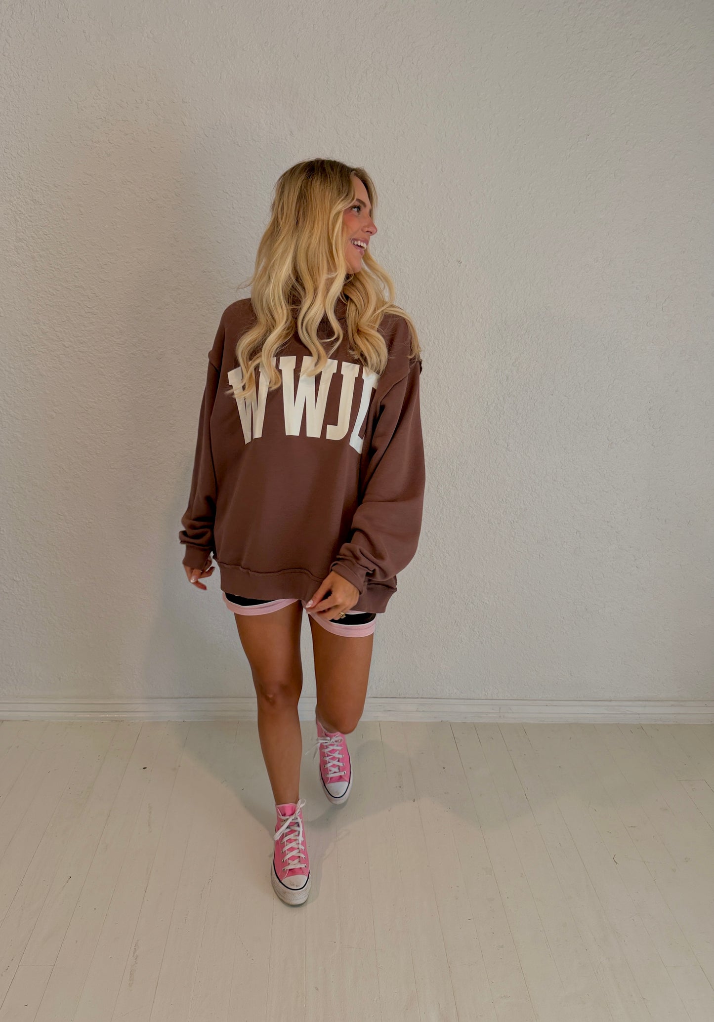 wwjd mockneck sweatshirt
