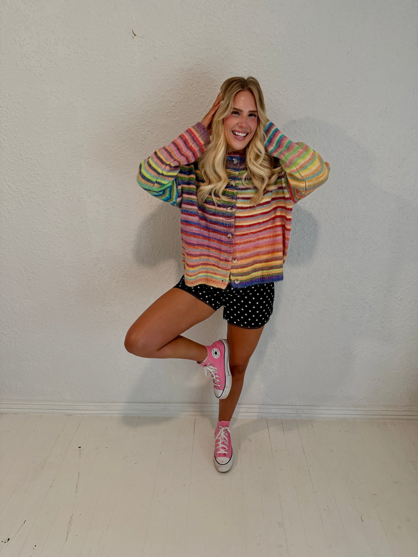 rainbow sherbet cardigan