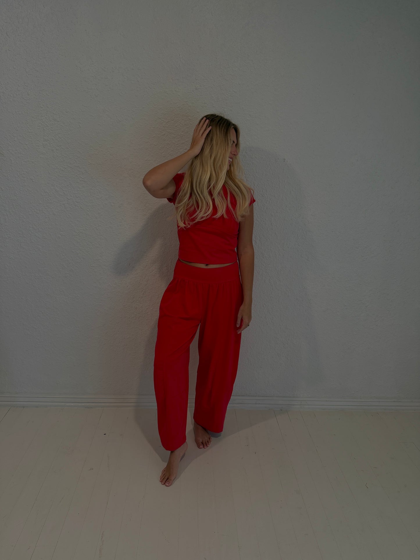 red on-the-go matching set