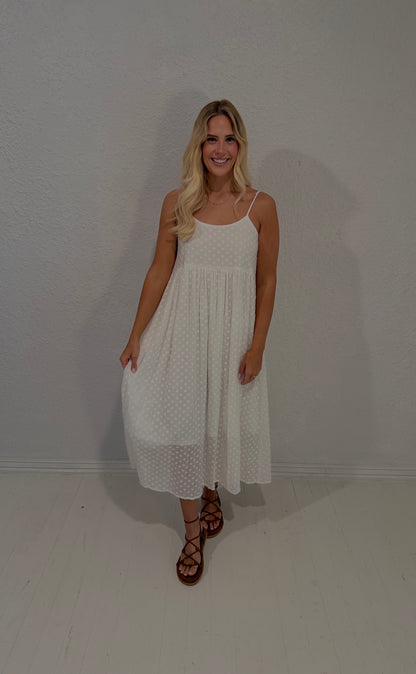 ivory bloom maxi dress