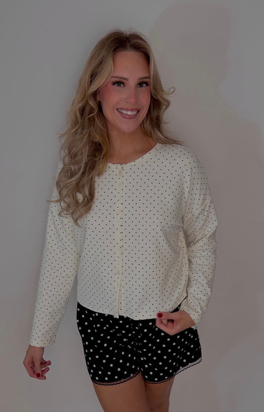 bailey mini dot cardigan