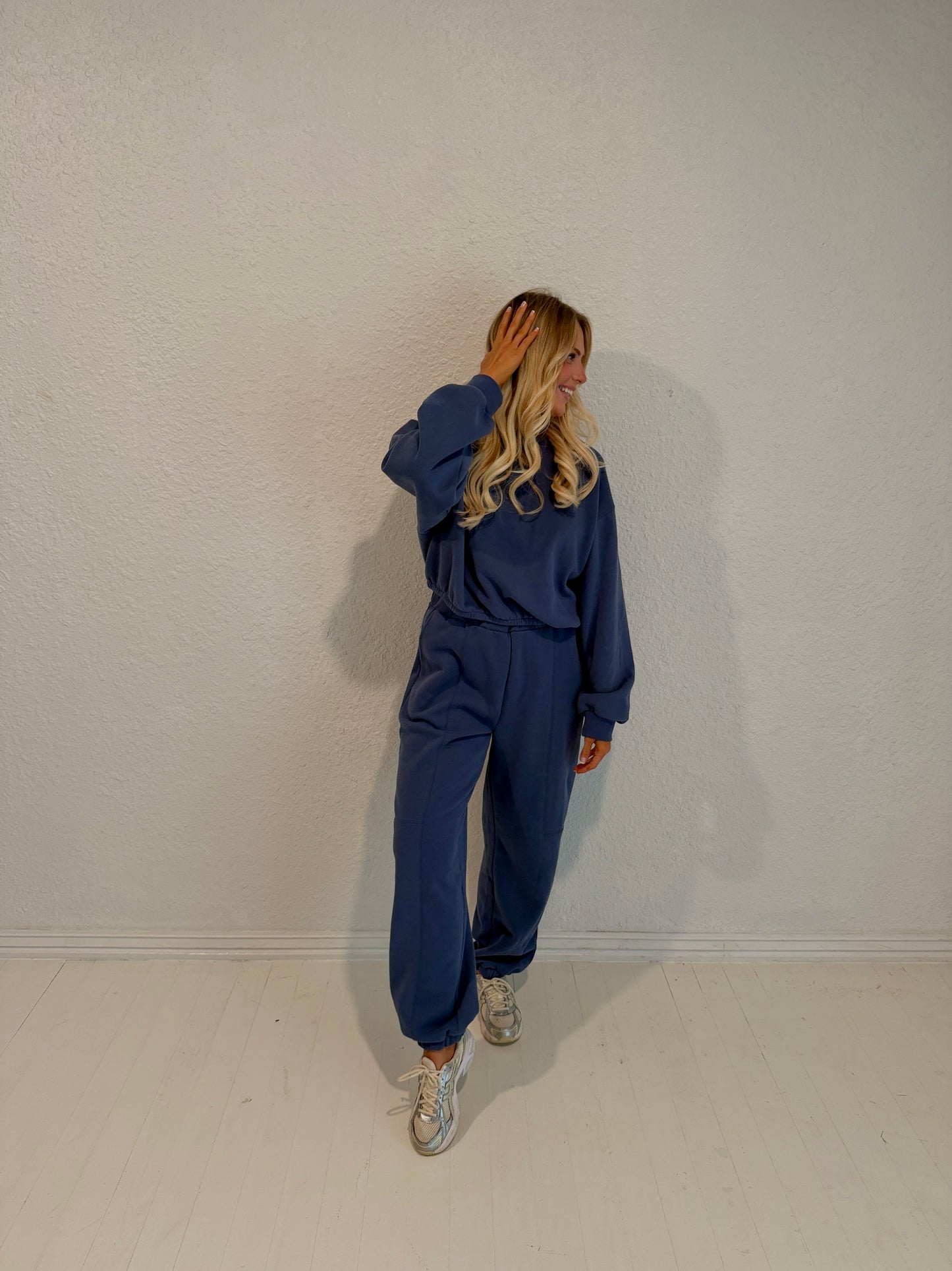 navy sweat set