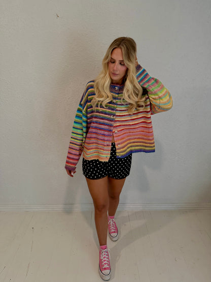 rainbow sherbet cardigan