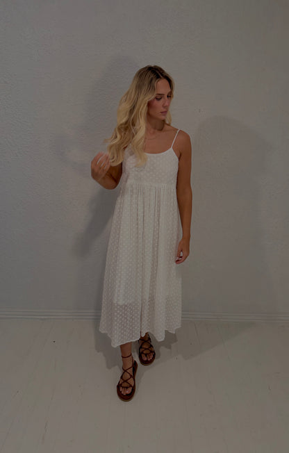 ivory bloom maxi dress